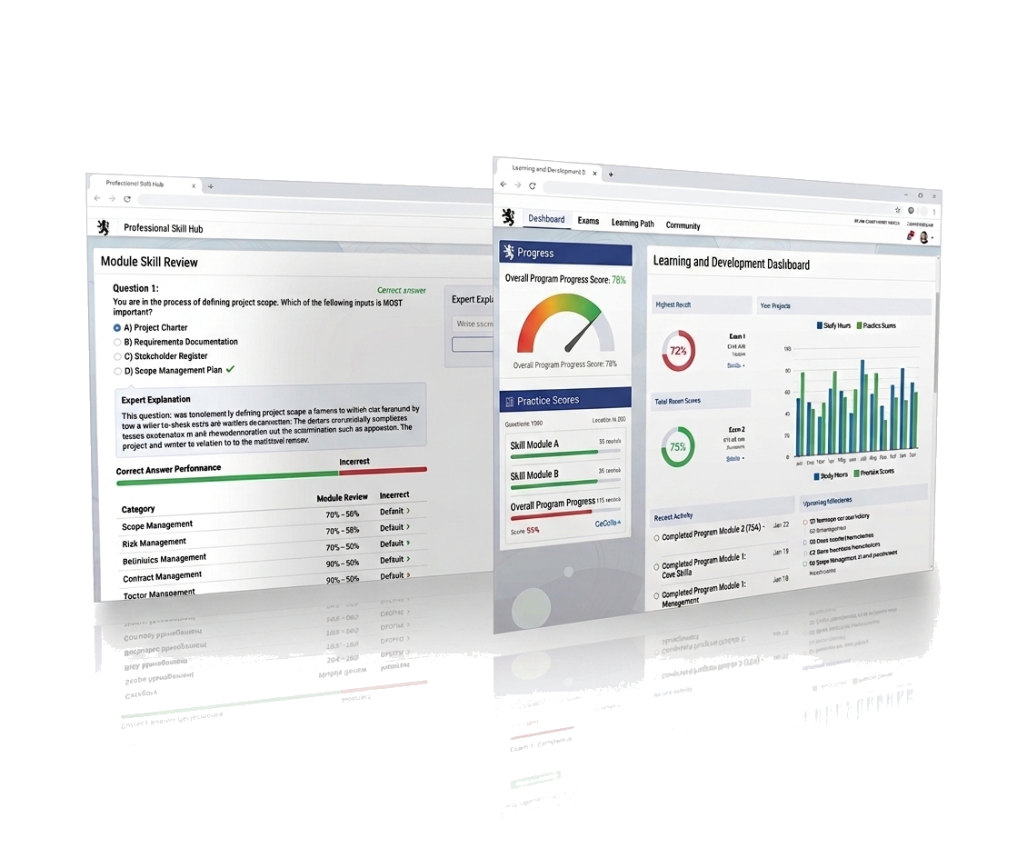 Golf Pro Exam progress dashboard preview